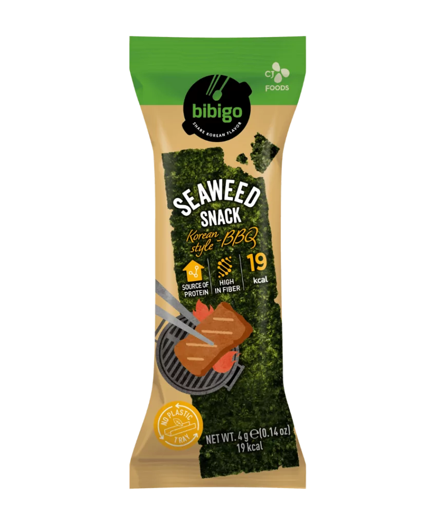 Bibigo seaweed snack bbq flavor