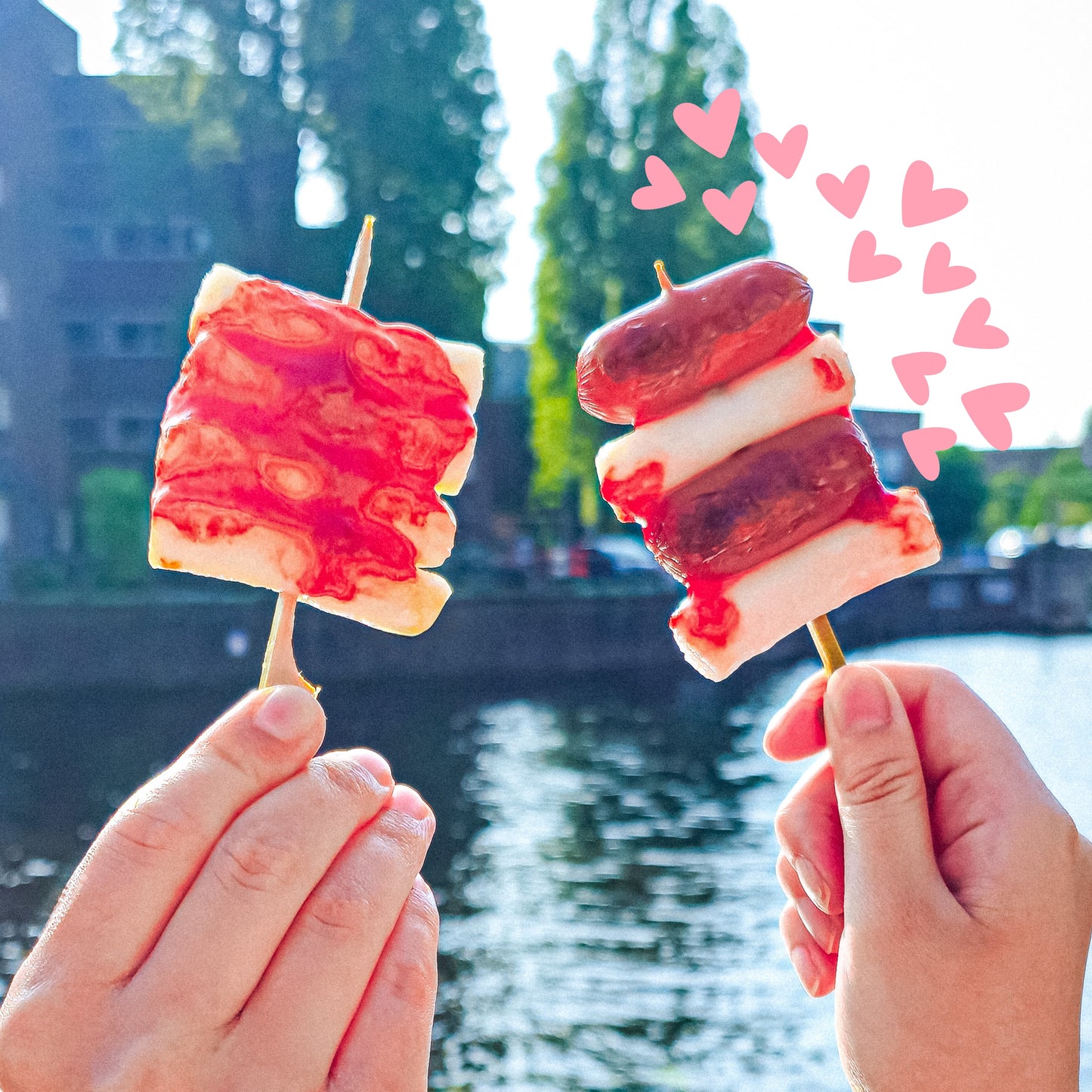 Seoteok seoteok / Worstrijstkoekjes